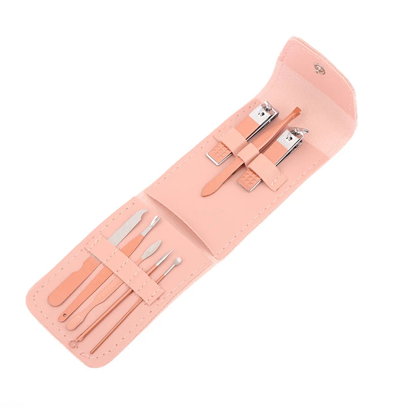 Lumara 8-Piece Stainless Steel Manicure Set with Travel Case