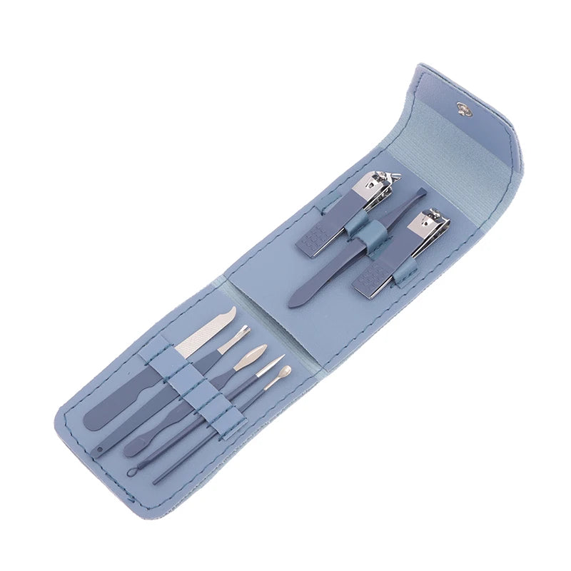 Lumara 8-Piece Stainless Steel Manicure Set with Travel Case