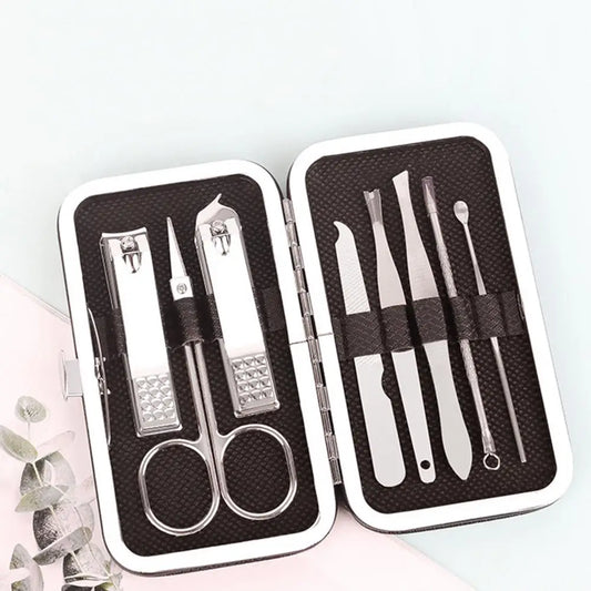 Lumara 8-Piece Stainless Steel Nail Care & Grooming Kit