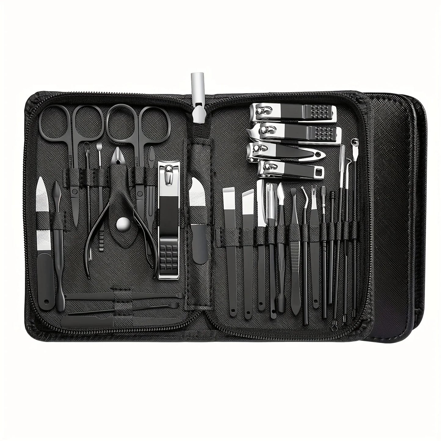 Lumara 30-Piece Nail Clippers & Grooming Kit with Travel Case