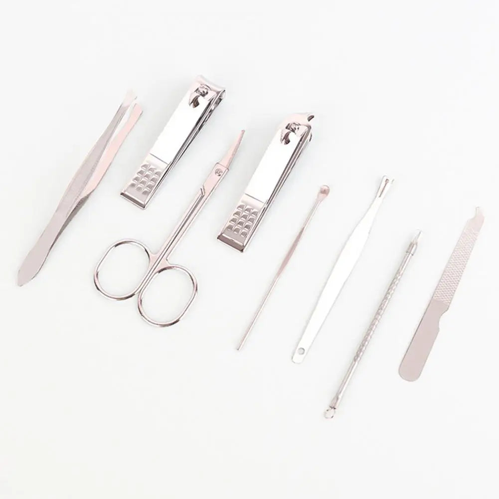 Lumara 8-Piece Stainless Steel Nail Care & Grooming Kit