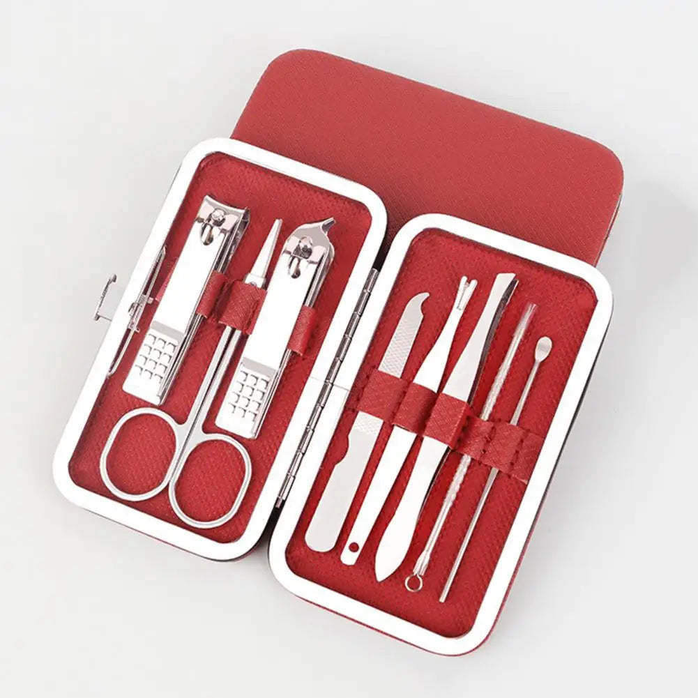 Lumara 8-Piece Stainless Steel Nail Care & Grooming Kit